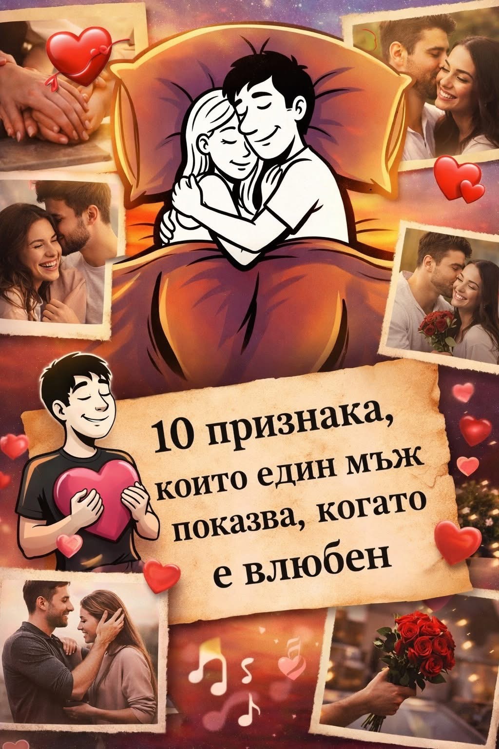 💘 10 признака, че един мъж е влюбен